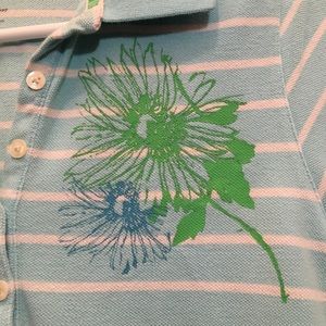 Izod Tops - IZOD Tropical Flowers Striped Polo Shirt Izod Tops - IZOD Tropical Flowers Striped Polo Shirt